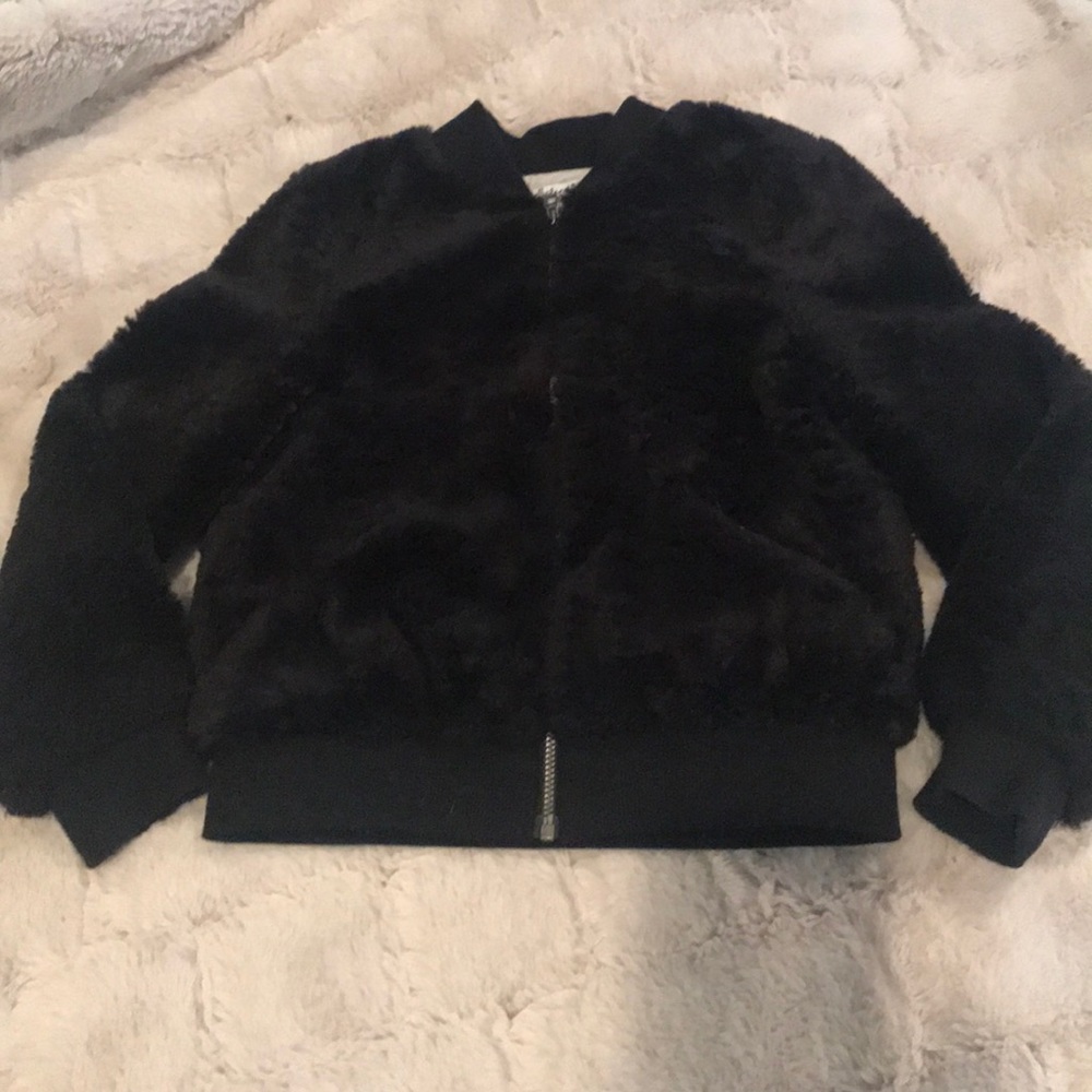 Girls Splendid faux fur bomber jacket